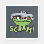 Sesamstraat | Oscar de Grouch Scram! Servet (Voorkant)