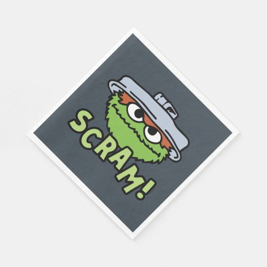 Sesamstraat | Oscar de Grouch Scram! Servet (Hoek)