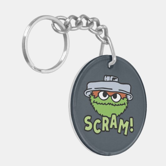 Sesamstraat | Oscar de Grouch Scram! Sleutelhanger (Voorkant Links)