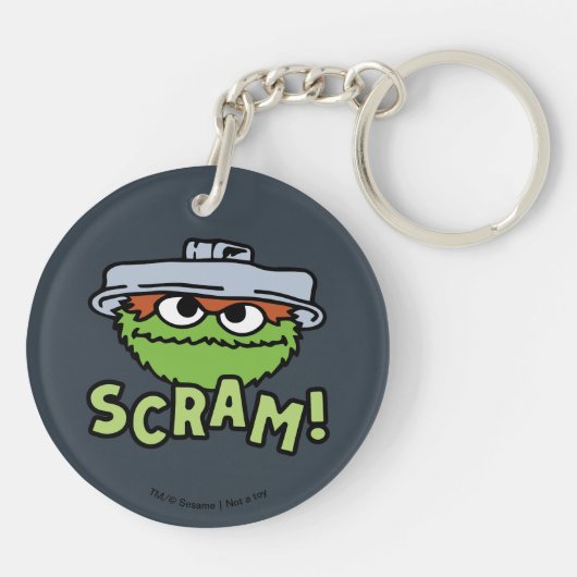 Sesamstraat | Oscar de Grouch Scram! Sleutelhanger (Achterkant)