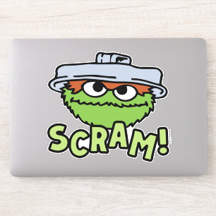 Sesamstraat Oscar de Grouch Scram! Sticker