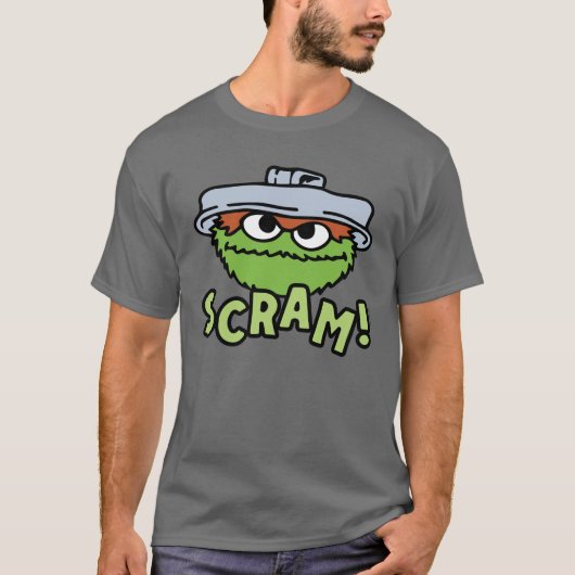 Sesamstraat | Oscar de Grouch Scram! T-shirt (Voorkant)