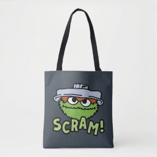 Sesamstraat Oscar de Grouch Scram! Tote Bag