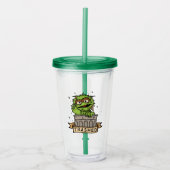 Sesamstraat | Oscar de Grouch Trashed Acryl Drinkbeker (Voorkant)