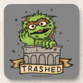 Sesamstraat | Oscar de Grouch Trashed Bier Onderzetter (Voorkant)
