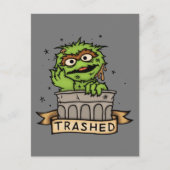 Sesamstraat | Oscar de Grouch Trashed Briefkaart (Voorkant)