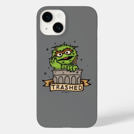 Sesamstraat | Oscar de Grouch Trashed Case-Mate iPhone Case (Achterkant)
