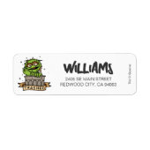 Sesamstraat | Oscar de Grouch Trashed Etiket (Voorkant)