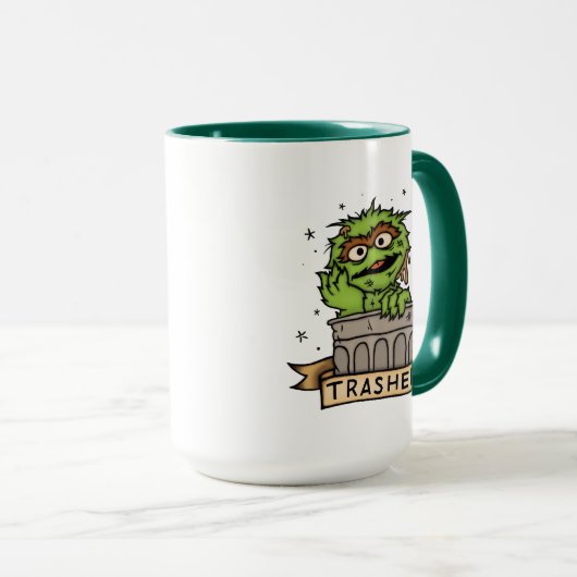 Sesamstraat | Oscar de Grouch Trashed Mok (Voorkant rechts)