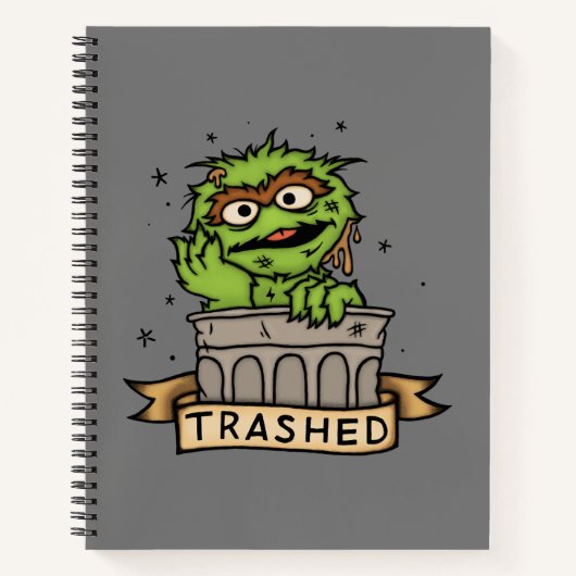 Sesamstraat | Oscar de Grouch Trashed Notitieboek (Voorkant)