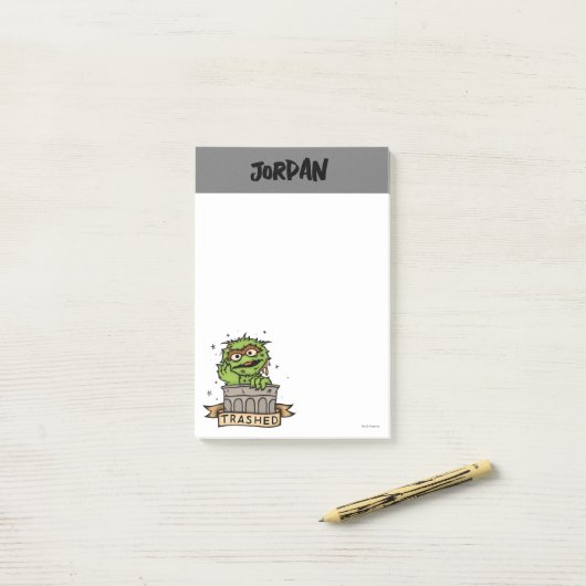 Sesamstraat | Oscar de Grouch Trashed Post-it® Notes (Op bureau)