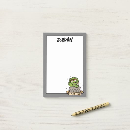 Sesamstraat | Oscar de Grouch Trashed Post-it® Notes (Op bureau)