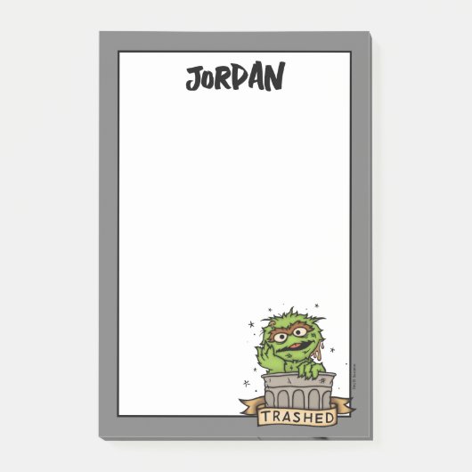 Sesamstraat | Oscar de Grouch Trashed Post-it® Notes (Voorkant)