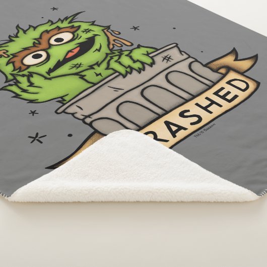 Sesamstraat | Oscar de Grouch Trashed Sherpa Deken (3/4)