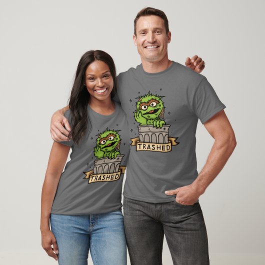 Sesamstraat | Oscar de Grouch Trashed T-shirt (Unisex)