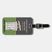 Sesamstraat | Oscar de Grouch | Uw gegevens toevoe Bagagelabel (Voorkant horizontaal)