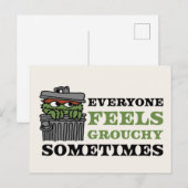 Sesamstraat | Oscar de Grouch voelt Grouchy Briefkaart (Voorkant / Achterkant)