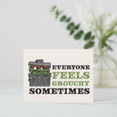 Sesamstraat | Oscar de Grouch voelt Grouchy Briefkaart (Staand voorkant)