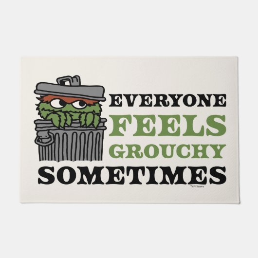 Sesamstraat | Oscar de Grouch voelt Grouchy Deurmat (Voorkant)