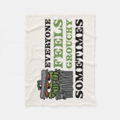 Sesamstraat | Oscar de Grouch voelt Grouchy Fleece Deken (Voorkant)