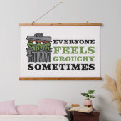 Sesamstraat | Oscar de Grouch voelt Grouchy Hangend Wandkleed (Slaapkamer)