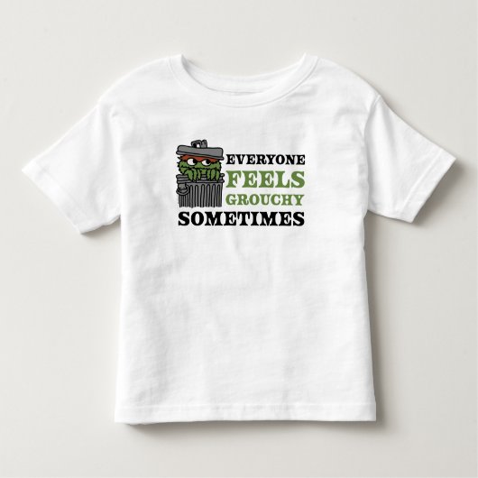 Sesamstraat | Oscar de Grouch voelt Grouchy Kinder Shirts (Voorkant)