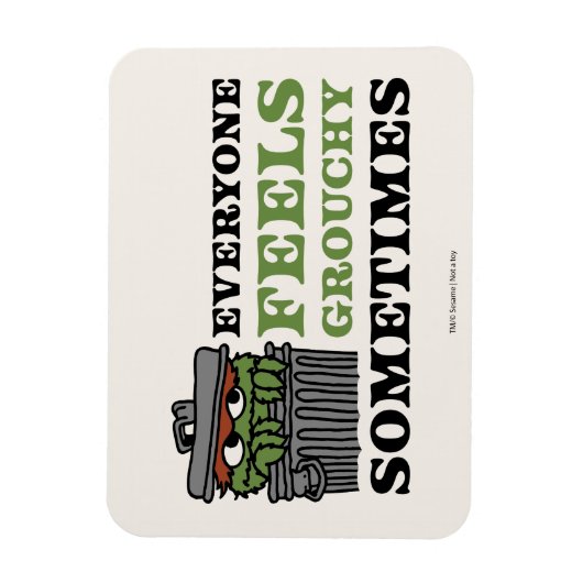 Sesamstraat | Oscar de Grouch voelt Grouchy Magneet (Verticaal)