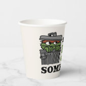 Sesamstraat | Oscar de Grouch voelt Grouchy Papieren Bekers (Voorkant)