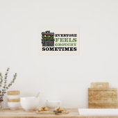 Sesamstraat | Oscar de Grouch voelt Grouchy Poster (Keuken)