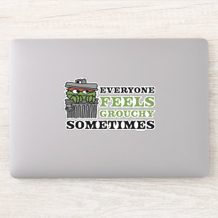 Sesamstraat   Oscar de Grouch voelt Grouchy Sticker