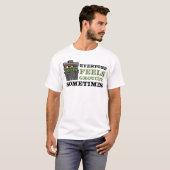 Sesamstraat | Oscar de Grouch voelt Grouchy T-shirt (Voorkant volledig)