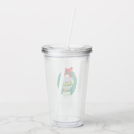 Sesamstraat | Oscar de Grouch Wreath Acryl Drinkbeker (Achterkant)