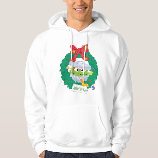 Sesamstraat | Oscar de Grouch Wreath Hoodie (Voorkant)