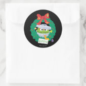 Sesamstraat | Oscar de Grouch Wreath Ronde Sticker (Tas)