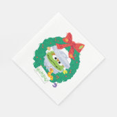 Sesamstraat | Oscar de Grouch Wreath Servet (Hoek)