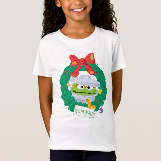 Sesamstraat | Oscar de Grouch Wreath T-shirt (Voorkant)