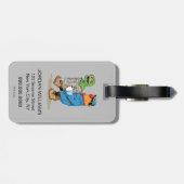 Sesamstraat | Oscar en Bruno, het Man afval Bagagelabel (Achterkant horizontaal)