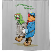 Sesamstraat | Oscar en Bruno, het Man afval Douchegordijn (Voorkant)