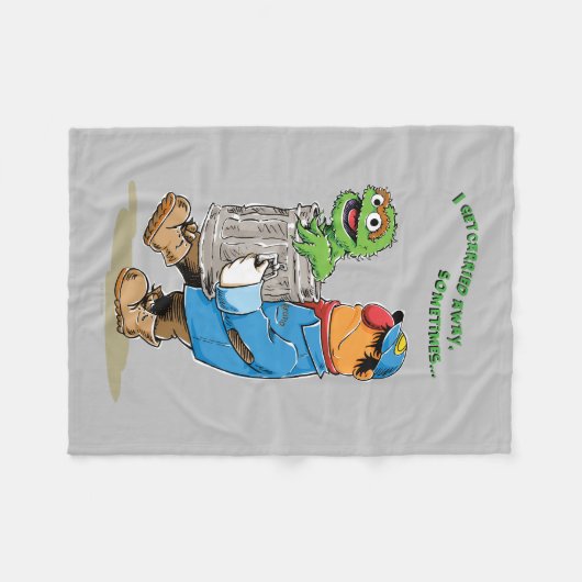 Sesamstraat | Oscar en Bruno, het Man afval Fleece Deken (Voorkant (Horizontaal))