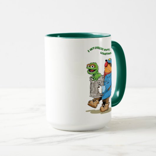 Sesamstraat | Oscar en Bruno, het Man afval Mok (Voorkant rechts)