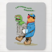 Sesamstraat | Oscar en Bruno, het Man afval Muismat (Voorkant)