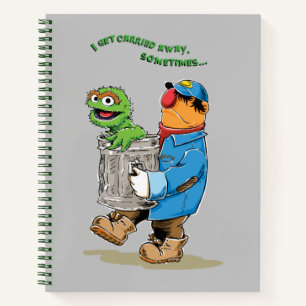 Sesamstraat Oscar en Bruno, het Man afval Notitieboek