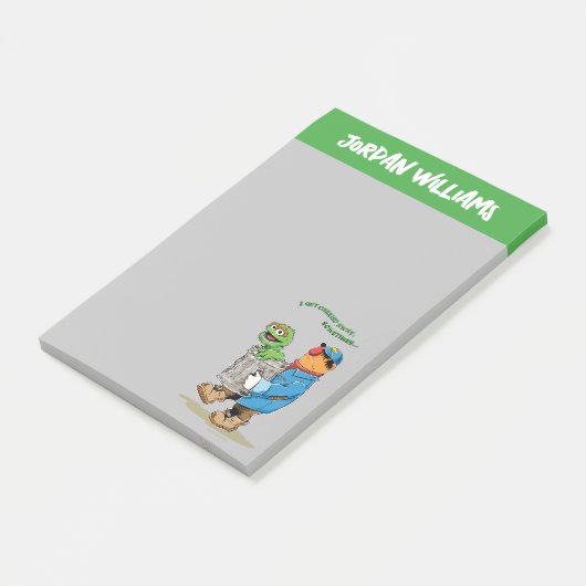 Sesamstraat | Oscar en Bruno, het Man afval Post-it® Notes (Schuin)