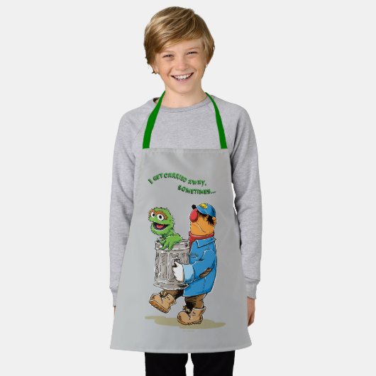 Sesamstraat | Oscar en Bruno, het Man afval Schort (Gedragen)