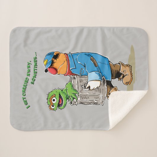 Sesamstraat | Oscar en Bruno, het Man afval Sherpa Deken (Voorkant (horizontaal))