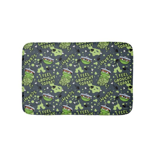 Sesamstraat | Oscar het Grouch Phrase Pattern Badmat (Voorkant)