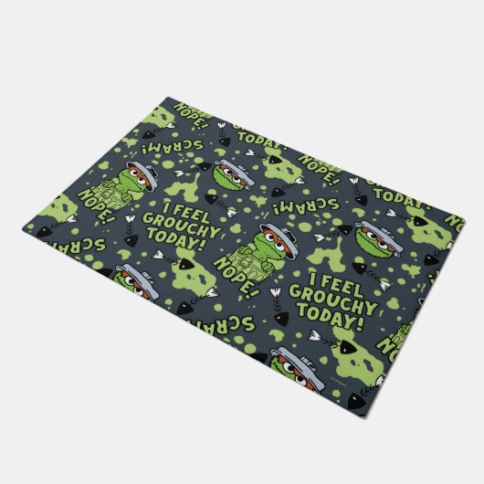 Sesamstraat | Oscar het Grouch Phrase Pattern Deurmat (Schuin)