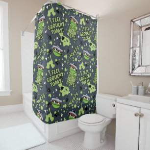 Sesamstraat Oscar het Grouch Phrase Pattern Douchegordijn