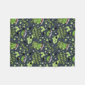 Sesamstraat | Oscar het Grouch Phrase Pattern Fleece Deken (Voorkant (Horizontaal))