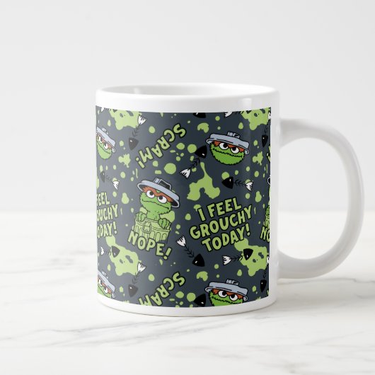 Sesamstraat | Oscar het Grouch Phrase Pattern Grote Koffiekop (Rechts)